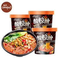 Кимолин сетка Red Hot and Sour Powder 105 г ствола Аутентичная сумка пена мгновенная лапша рисовая лапша вентиляторы фаст -фуд