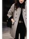 Women's woolen coat thickened autumn and winter 2025 new temperament commuting loose slimming high-end double-sided woolen coat