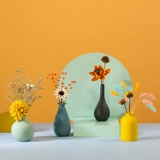 Расширенная скандинавская креативная глина в форме цветка, украшение для гостиной, изысканный стиль, скандинавский стиль, маленькая вазочка, легкий роскошный стиль