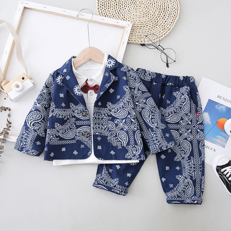 Boys suit suit 1 spring style 2 British 1 year old baby boys and children spring and autumn casual dress children suit