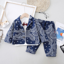 Boy suit suit 1 Spring Model 2 British one year old baby boy child Spring and Autumn casual dress children suit