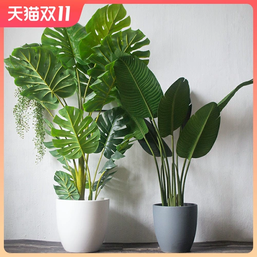 Керамический современный очень большой цветочный горшок, простой и элегантный дизайн