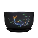 Цветочный горшок Керамика Большой прозрачный принесит фиолетовый песок с мультизоновым балконом.