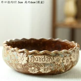 Очень большой керамический цветочный горшок для домашнего использования, простой и элегантный дизайн, ручная роспись