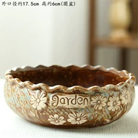 Очень большой керамический цветочный горшок для домашнего использования, простой и элегантный дизайн, ручная роспись