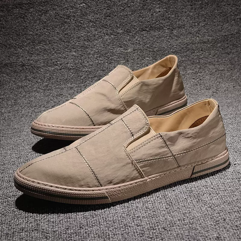 Канвасовые кеды для мужчин весна-лето, дышащие Slip-ons, универсальные лоферы, мужские повседневные кроссовки, старом Beijing cloth shoes