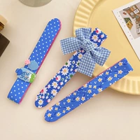 31# Blue Plaid Bows