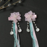 8#двойной слой розовый цветок