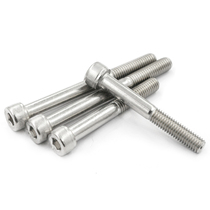 304 stainless steel half tooth cylindrical inner hexagonal screw cup head semi-threaded bolt M14M16M20 series