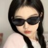 Jennie-Style Sunglasses for Women, Retro Hot Girl Cat-Eye Small Frame Glasses, Polarized Uv Protection Sunglasses That Make the Face Look Smaller