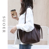 Универсальная вместительная и большая сумка через плечо для отдыха, сумка на одно плечо, демисезонный шоппер