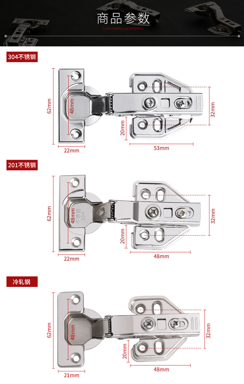 đinh rive nhôm 304 thép không gỉ ống cửa tủ bản lề dày bản lề lò xo tủ quần áo đệm thủy lực giảm xóc máy bay bản lề ốc vít dài nhất