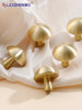 Creative Stylish Cute Mushroom Brass Cabinet Door Handle French Kidsren's Room Cabinet Wardrobe Cabinet Drawer Door Handle
