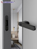 Minimalist Indoor Bedroom Black Eco-Friendly Magnetic Door Lock Italian-Style Door Handle Universal Wooden Door Silent Lock