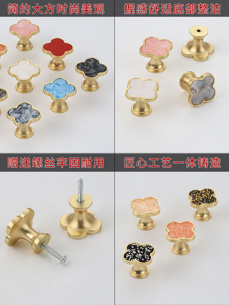 Lideshi European-Style Unique Cabinet Wardrobe Single-Hole Handle Nordic Light Luxury Furniture Cabinet Door Drawer Handle