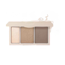 novo three-color high-gloss contouring palette glitter face fine shimmer brightening matte shadow nose shadow three-in-one palette