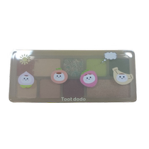 Pink against green ~ clear and dreamy eight-color eye shadow palette fairy green lipstick atmospheric spring clear makeup mashed potatoes