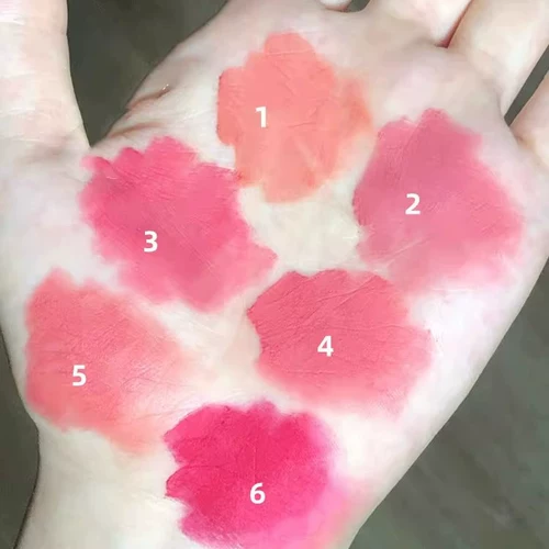 Весенняя тюльпан Корейская матовая губа глины псевдо-псевдо без лица Студенческая вечеринка чистая белая помада губная помада без чашки