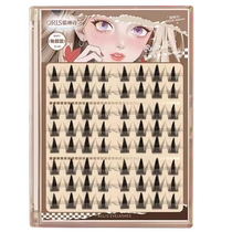 Glue-free and removal-free self-adhesive false eyelashes simulate natural female naughty elf comic Barbie eyelashes with thick curls