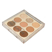 Super beautiful ancient millennium smoke powder small smoke cold tone low saturation rose olive skin 9 color eye shadow palette for newbies