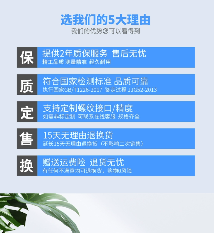 Jiangyi Y-100Z đồng hồ đo áp suất vô cực trục bình xăng máy đo áp suất không khí máy đo áp suất nước áp suất dầu máy đo áp suất âm máy đo chân không