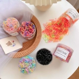 Детская безвредная черная одноразовая резинка для волос, аксессуар для волос, не повреждает волосы