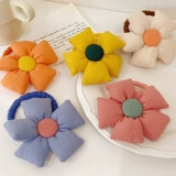 Милая детская безвредная резинка для волос, не повреждает волосы, в цветочек