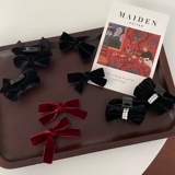 Детская двусторонная заколка для волос с бантиком, милый аксессуар для волос для принцессы, безвредная заколка-крабик, шпильки для волос, не повреждает волосы