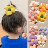 Милая детская безвредная резинка для волос, не повреждает волосы, в цветочек