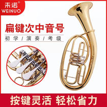 Weinuo (WEINUO) Weinuo flat key euphonium tuba instrument large horn euphonium band B flat