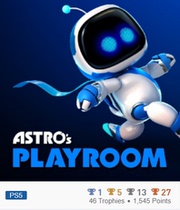 PS5 Platinum Space Robot Astro Playroom