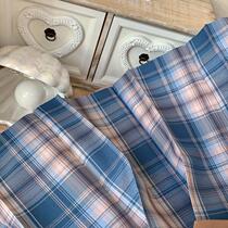 Kasukabe (navigation diary) spot original blue plaid skirt jk uniform orthodox girl pleated sweet