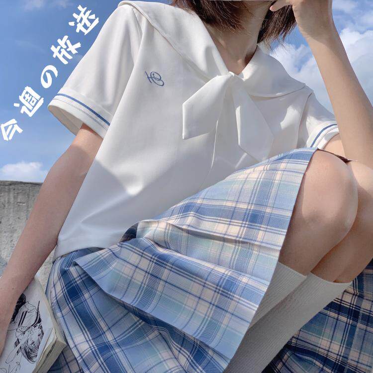 Kasukabe (Silvermoto) spot rabbit ears without this summer clothes jk uniform girl short-sleeved sailor white orthodox
