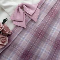 Kasuga Department (sandalwood) spot original pink purple plaid skirt jk uniform skirt orthodox girl pleated skirt spring and summer