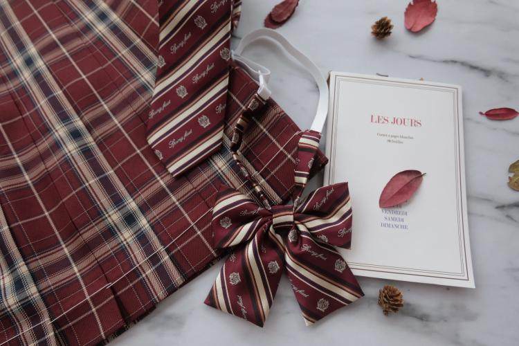 Spring Day Ministry (Jiang) Original matching collar tie tie girl jk uniform red accessories Academy