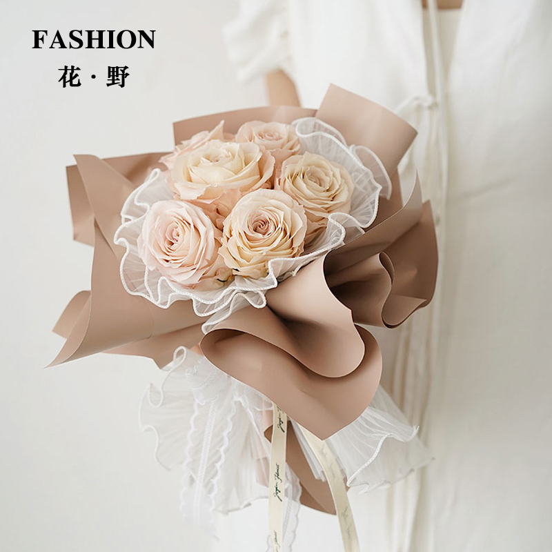 Flowers Wild 100 Pleats Wave Yarn Waxnet flowers Flowers Packaging Mesh Yarn Flowers bouquet Bouquet Aperitif paper Materials