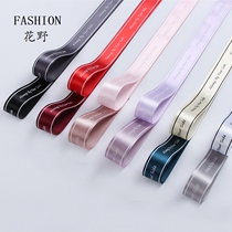 Flower field 2 5cm English ribbon flower gift box Packaging ribbon bouquet package flower ribbon material ribbon