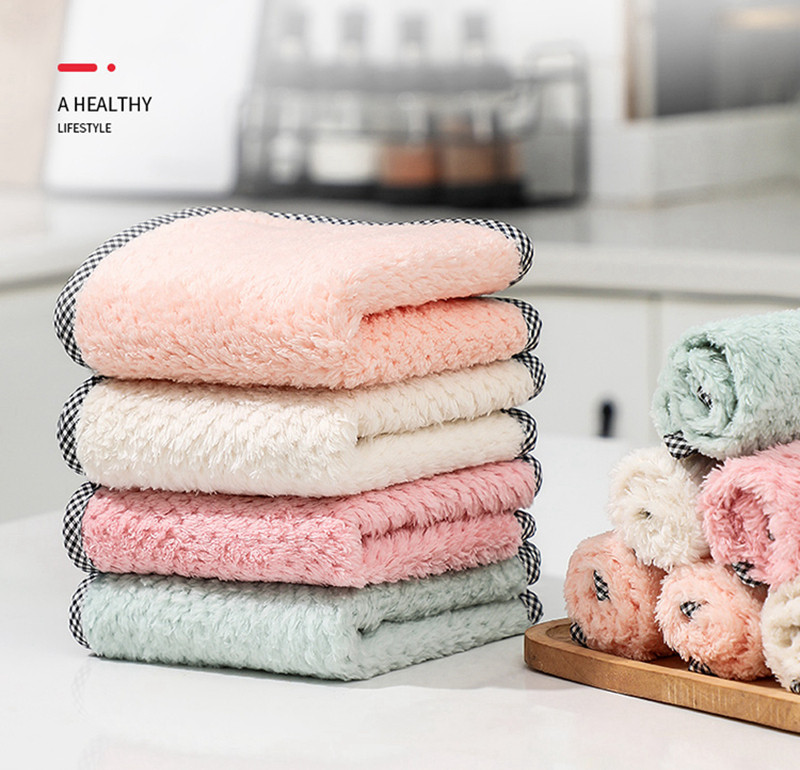 Rag not stained with oil not falling out of the hair kitchen Absorbent Rubbing Table Rubbing Bowls of Rubbing Hand Towels Dishwashing cloth towels Cleaning towels Cleaning towels