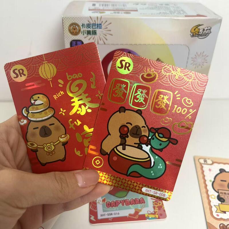 Kalemon New Year Limited Edition 2Nd Series Capibara Little Yellow Dolphin Collectible Card Authentic Capybara Card Back-To-School Gift