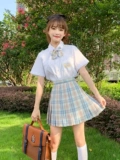 Студенческая юбка в складку, оригинальная летняя японская школьная юбка