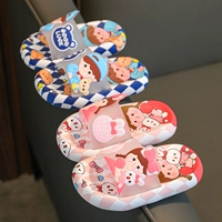 Детские мультяшные милые тапочки для принцессы, нескользящие слайдеры в помещении