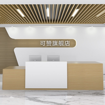 Fashion Company Reception Desk Front Desk Desk Brief Consultation Table Greeting Bento Cashier Desk And Chairs Combined Service Office