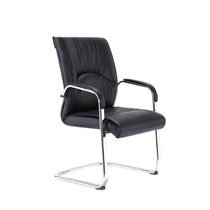 Backrest bow office chair conference room computer chair home clerk mahjong bow sliding wheelchair leather swivel chair