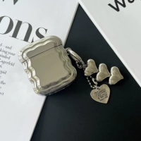 Упс, чехол, простая волнистая гальваника, подвесная цепочка для любви, подходит для наушников Airpods с защитным корпусом 1/2/3 поколения pro apple