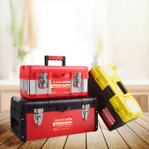 Hardware household plastic large small medium portable electrician multi-function repair car box storage box Toolbox