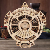Shake-in-style Perpetual Calendar Diy Hand Three-dimensional Assembled Wooden Mechanical Model Gift Toy Creative Gift
