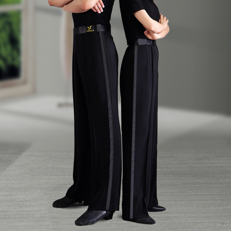 Dance Pants, Latin Dance Pants, Ballroom Dance Pants, Modern Dance Pants, Unisex, Side Stripes, Square Dance Practice Pants, Dance Pants