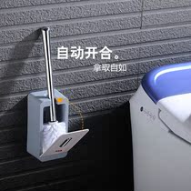 Punch-free toilet cleaning brush soft hair toilet brush holder hidden plastic new toilet brush wall-mounted toilet brush