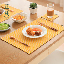 Meals Cloth Elementary School Children Cloth Art Cotton Hemp Table Cushion Dining Mat Heat Insulation Day Style Double Layer Childrens Cup Mat Photo Background Cloth