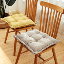 Chair cushion winter thick soft plus velvet warm thickened cushion office sedentary chair cushion table stool mat butt pad